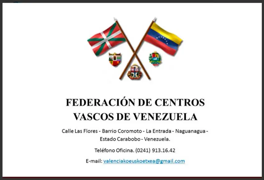 Fotografía del Federación de Centros Vascos de Venezuela